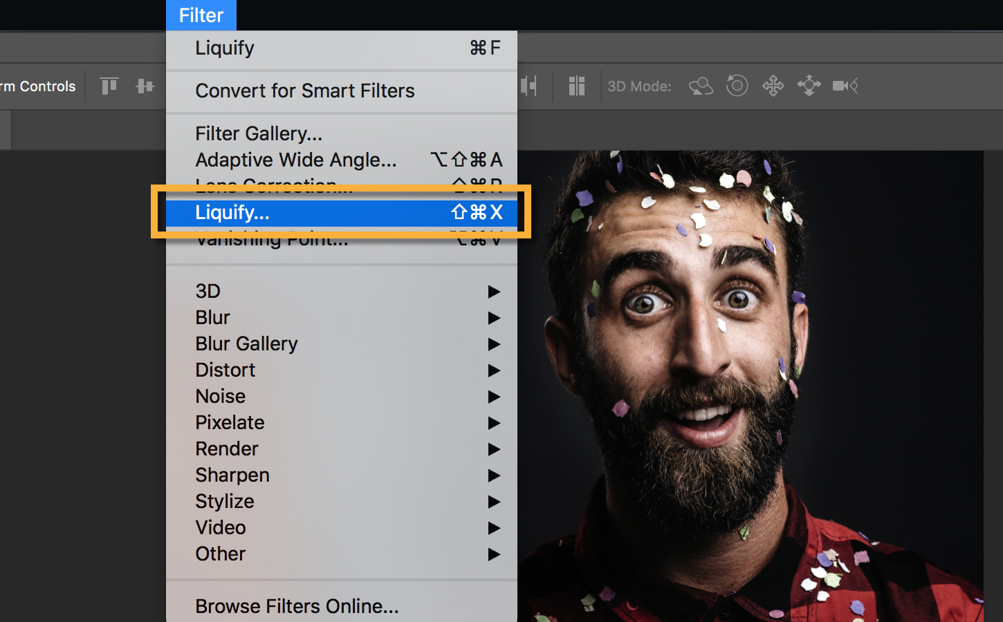 Где в фотошопе фильтр. Фильтр Liquify. Liquify фотошоп. Ликвифай в фотошопе. Фильтр пластика Liquify в фотошопе.