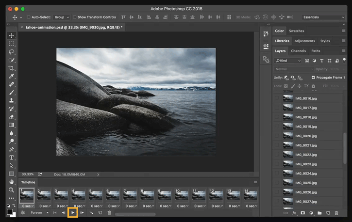 How to make an animated GIF in Photoshop | برامج Adobe Photoshop التدريبية