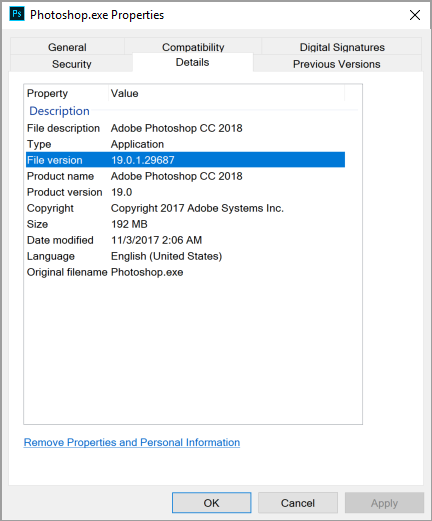 properties properties
