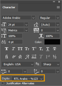 how do you insert spaces in the type in cs3 photoshop