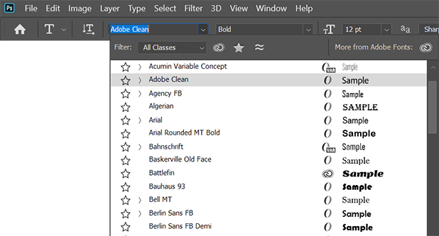 About Fonts In Photoshop