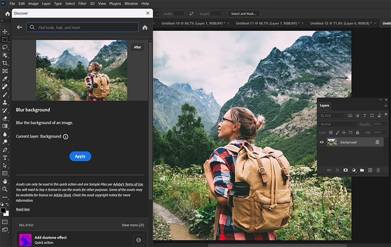 Open and purchase Adobe Stock assets with a single click