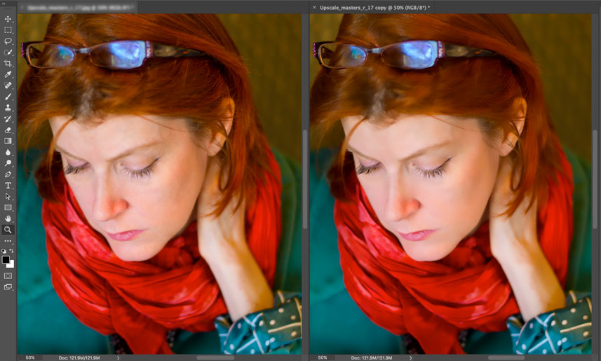 how to upscale an image in photoshop