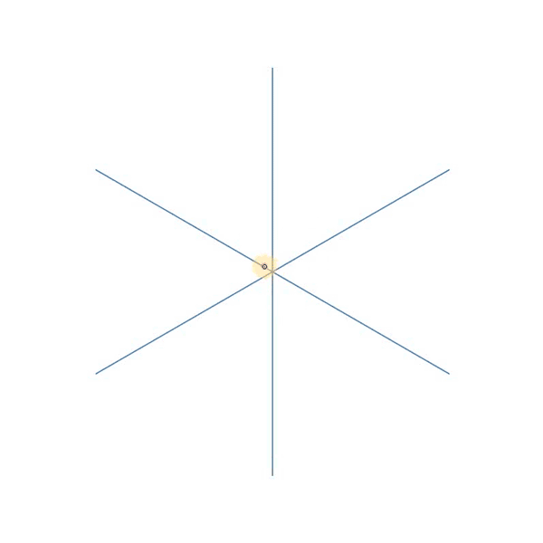Paint symmetrical patterns in symmetry mode