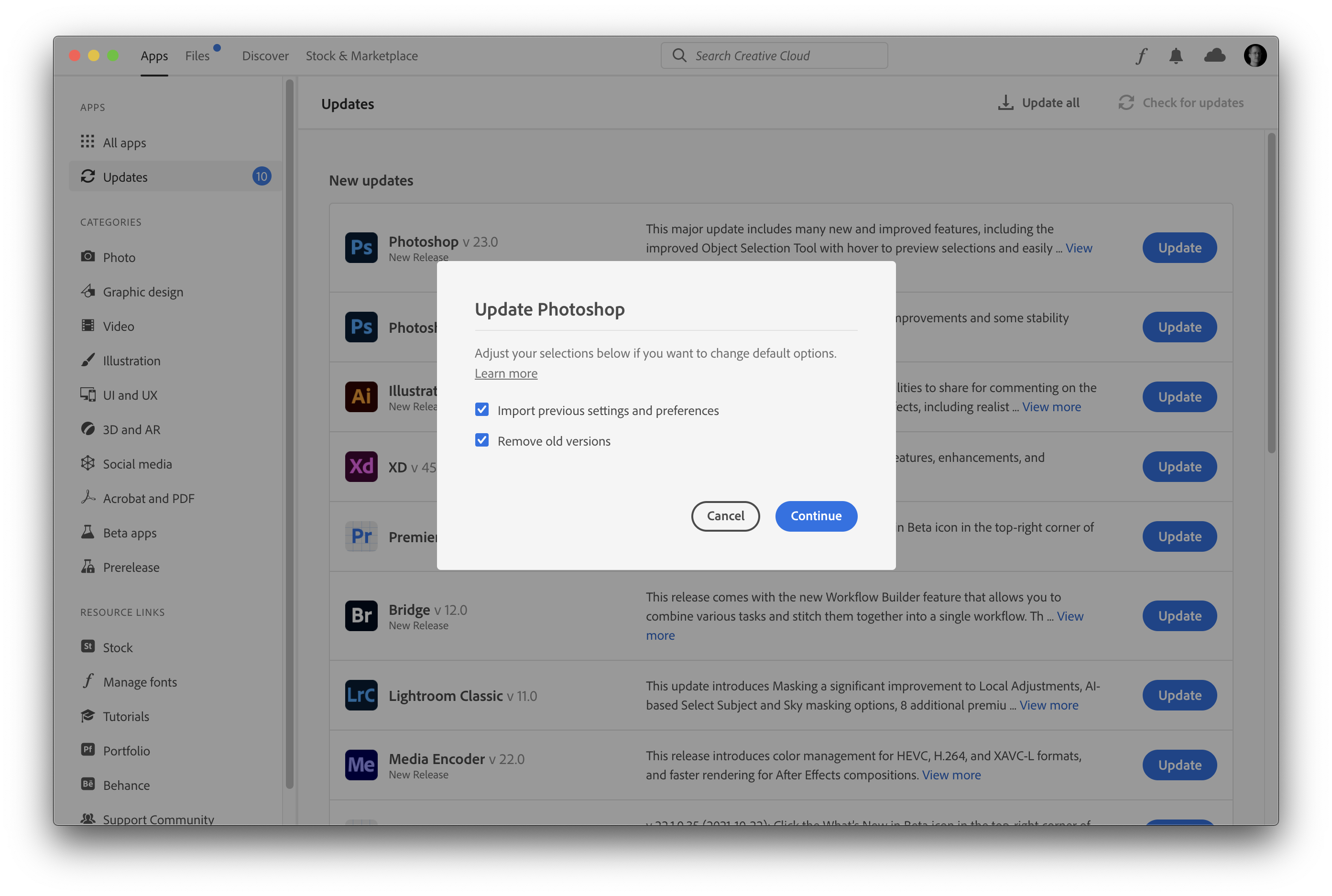 adobe photoshop updates download