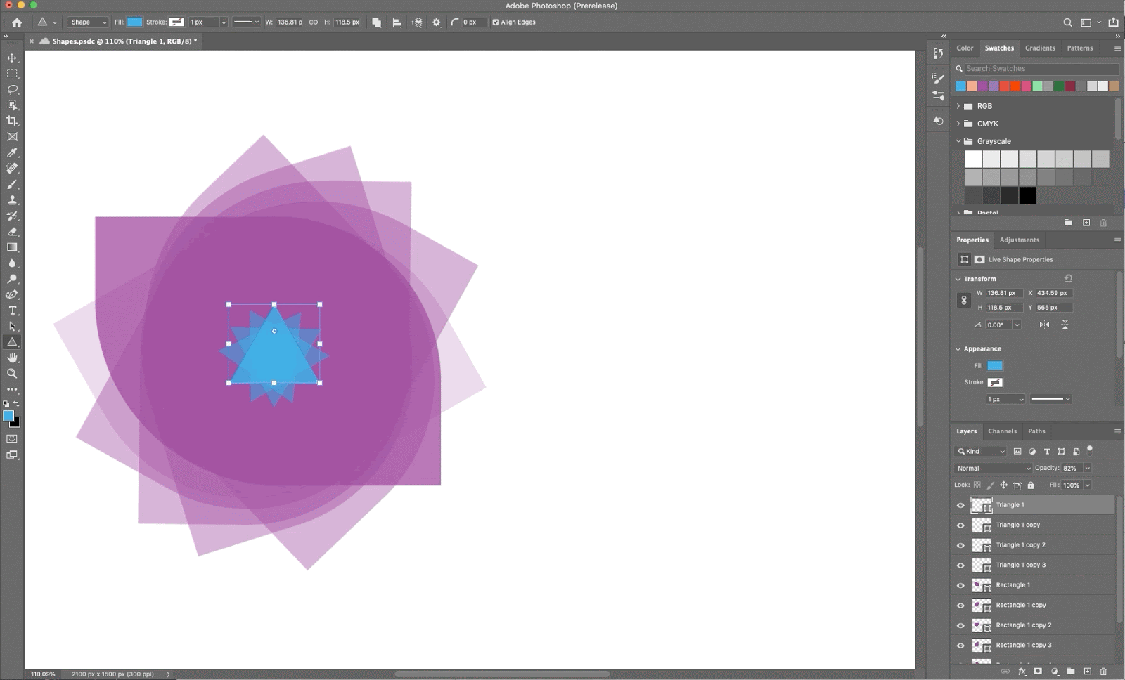 how do you add a shape in adobe photoshop 5.0