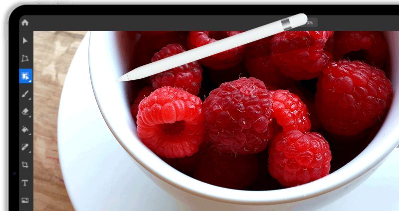 Object select in Photoshop on the iPad Object select in Photoshop on the iPad