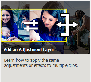 Adding An Adjustment Layer Guided Edit In Adobe Premiere Elements