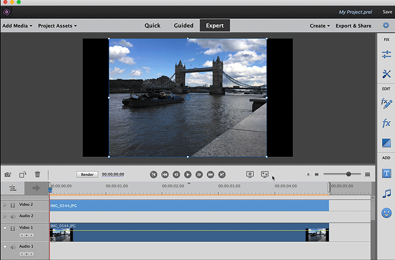 can i add multi tracks in adobe premiere elements trial