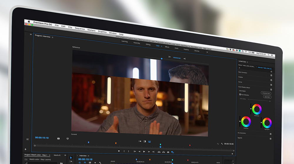 シーンでクリップのカラーを合わせる方法 Adobe Premiere Pro チュートリアル