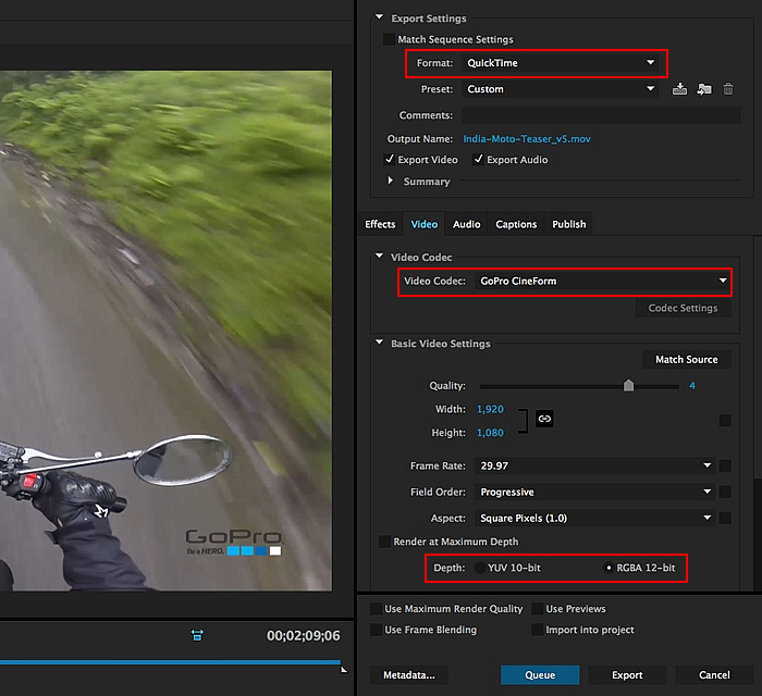 best codec for adobe premiere cs6