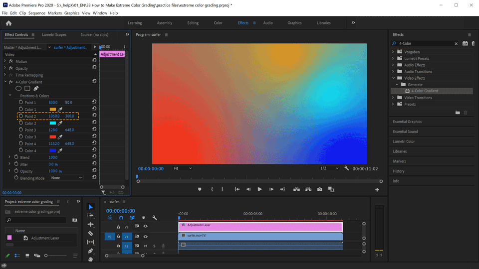 How to Make Extreme Color Grading