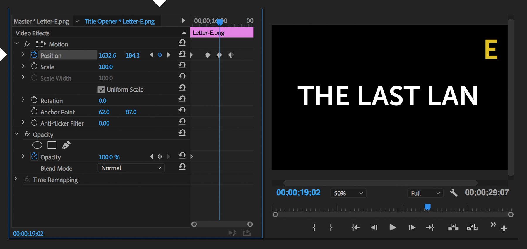 premiere pro text animation preset