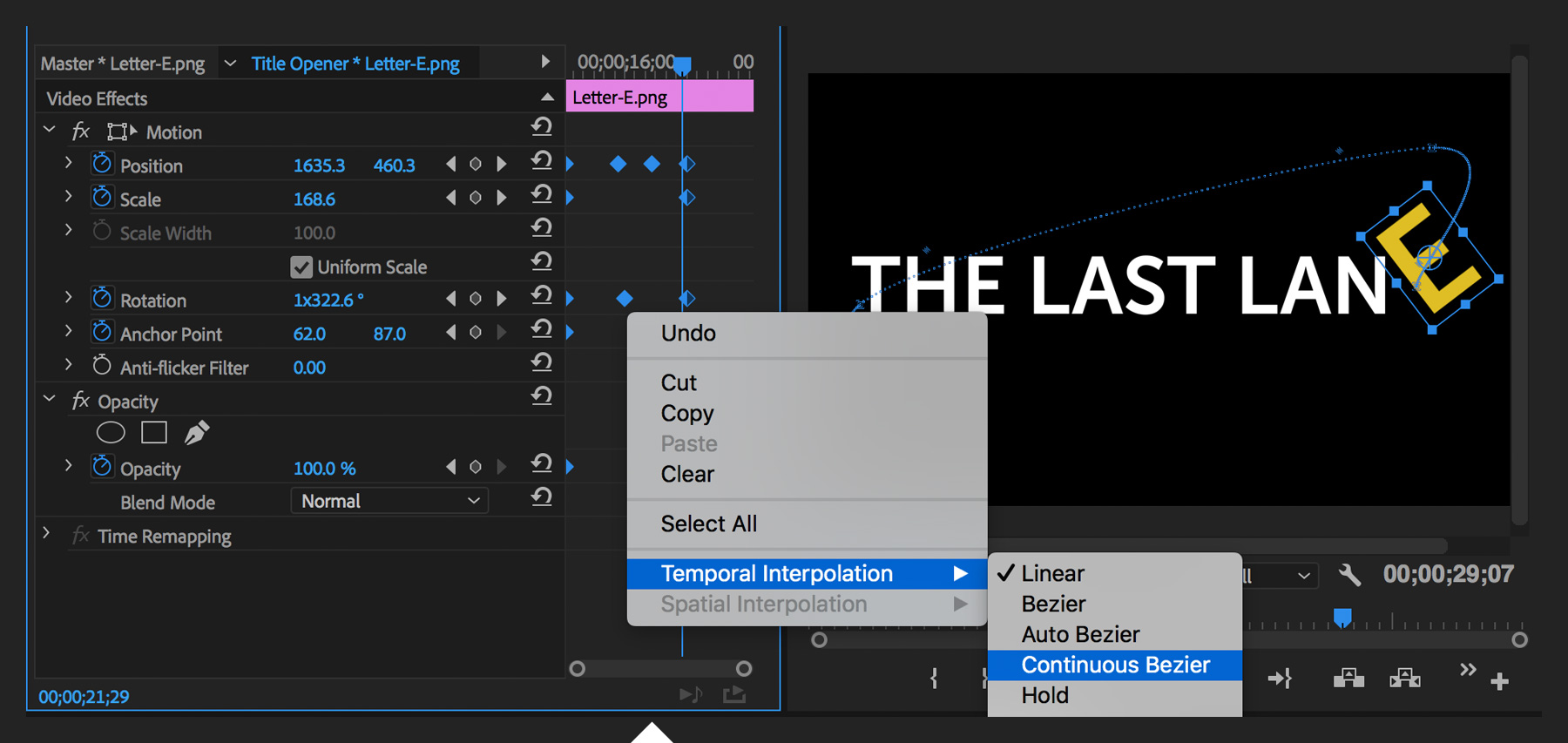 adobe premiere transition