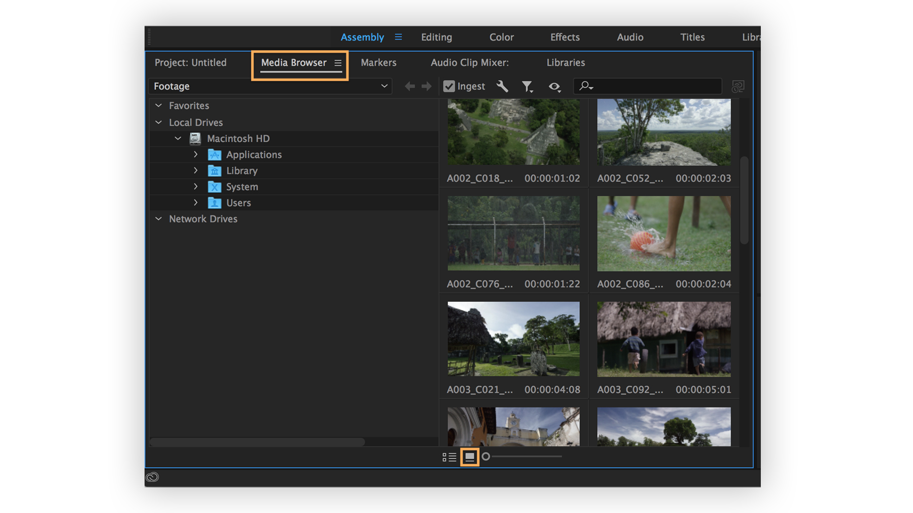 premiere pro video codec