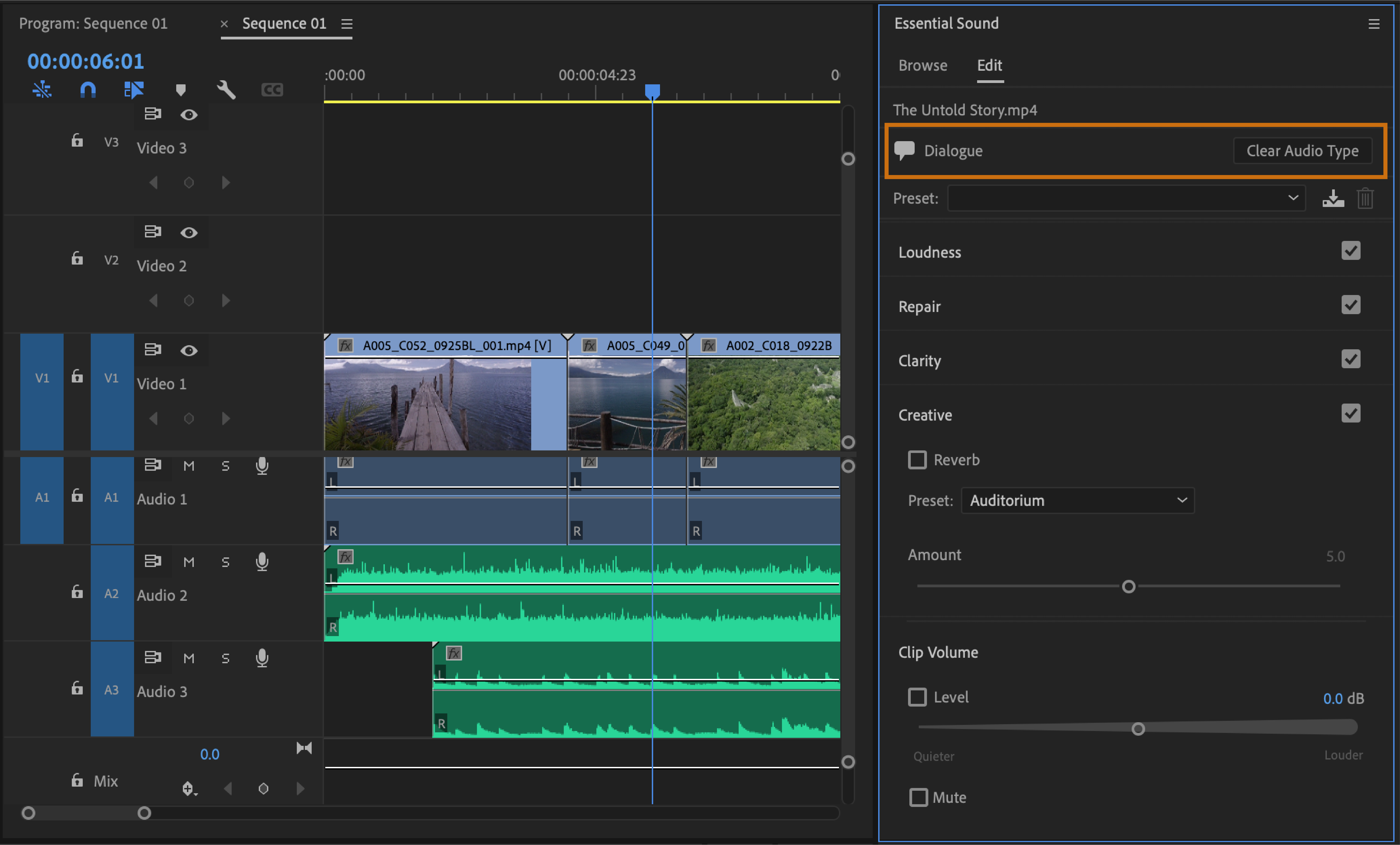 Audio AutoTagging in Premiere Pro