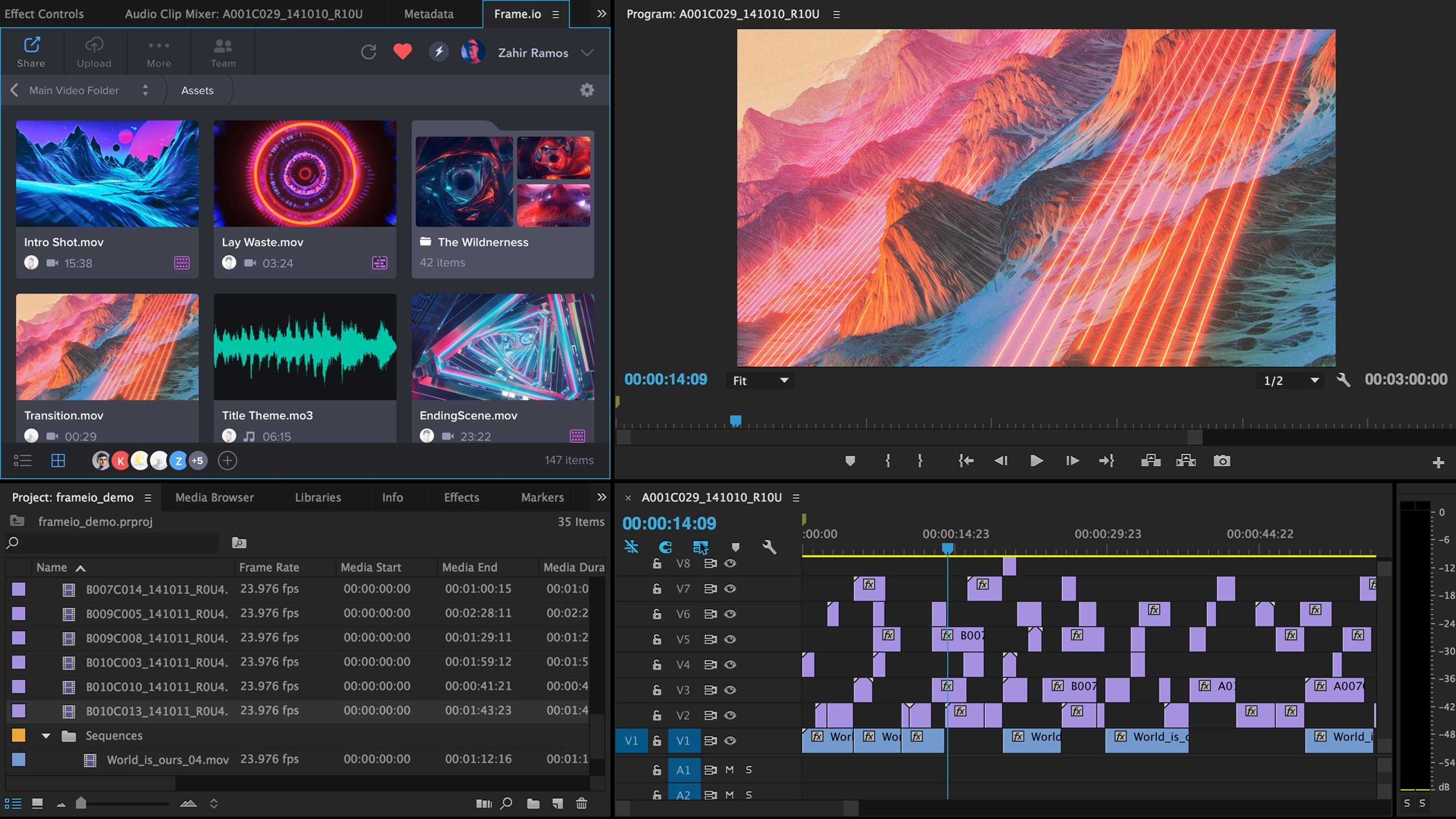 Frame.io brings reviewers comments onto the Timeline in Premiere Pro. Frame.io brings reviewers comments onto the Timeline in Premiere Pro.