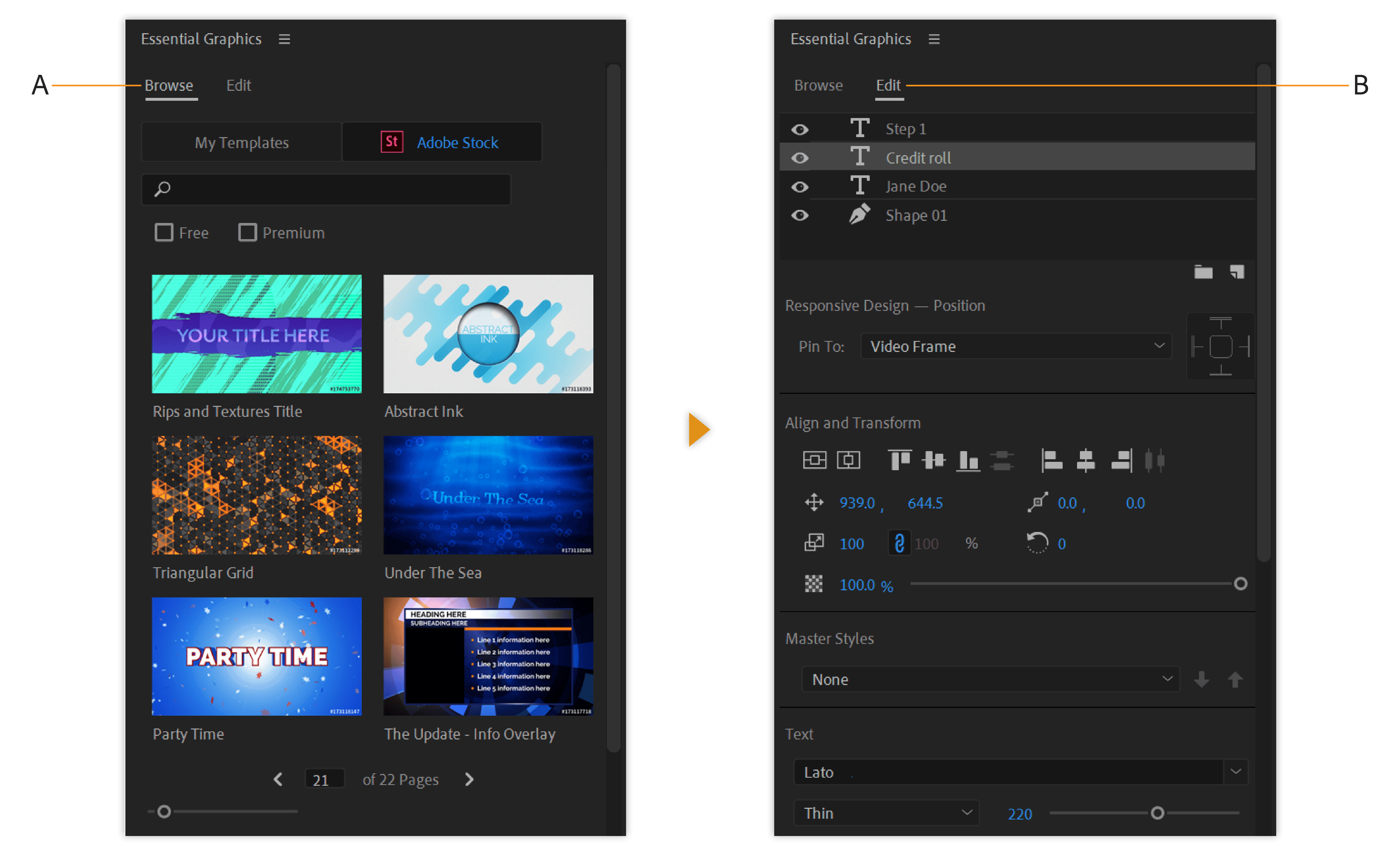 Adobe Premiere Pro Motion Graphics Templates