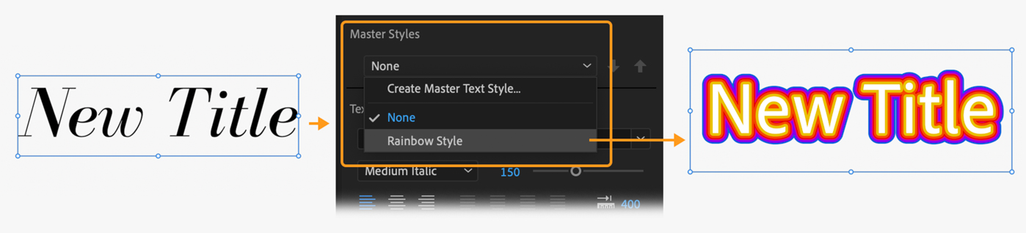Applying Master Styles on Graphics