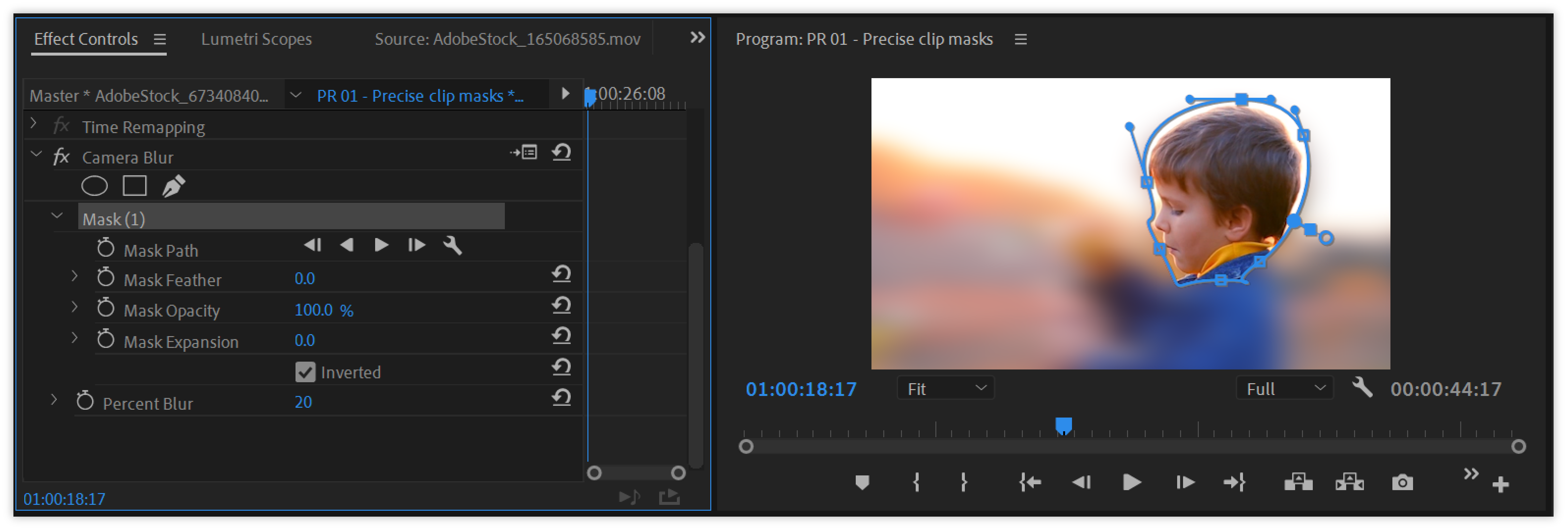 Masking Tracking Premiere Pro