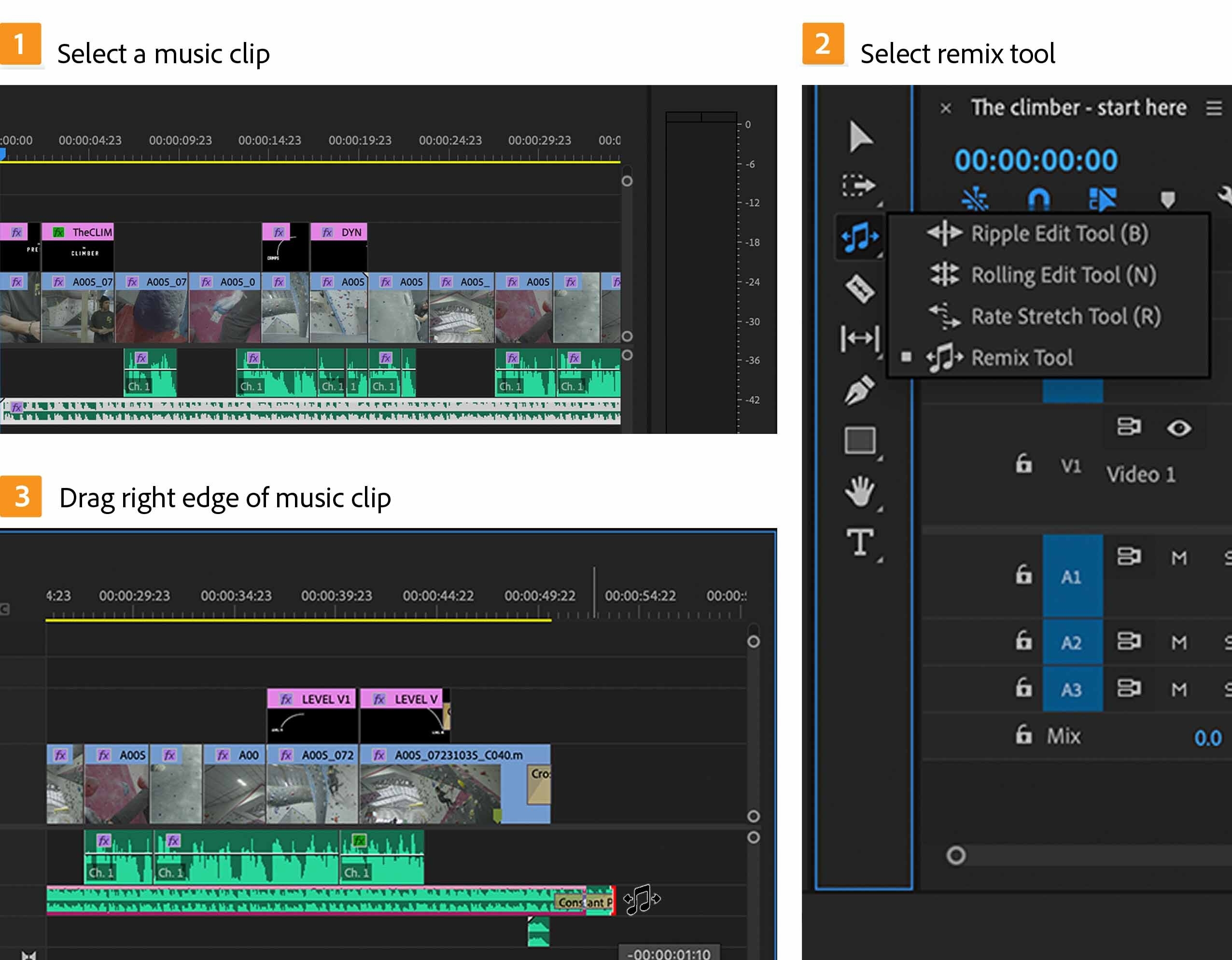 remix audio premiere pro