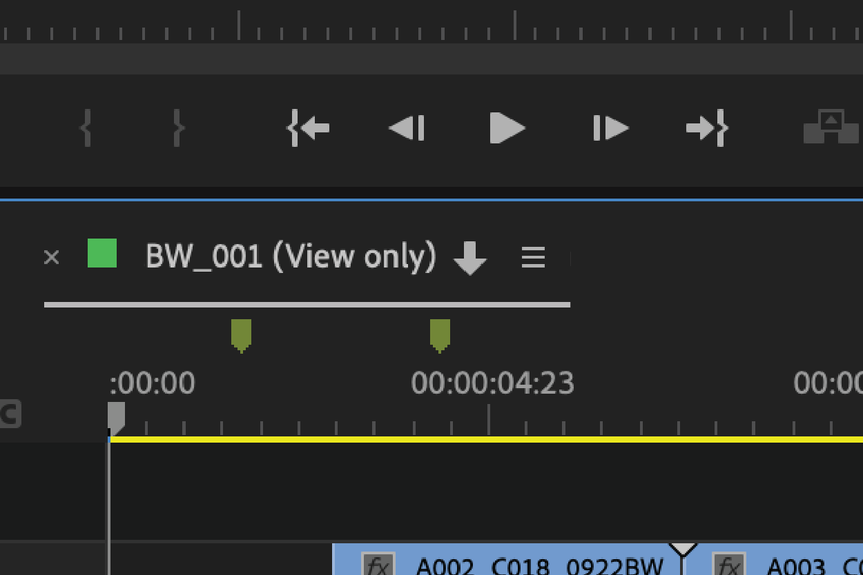 The Show Asset Status icon shows a downward white arrow.