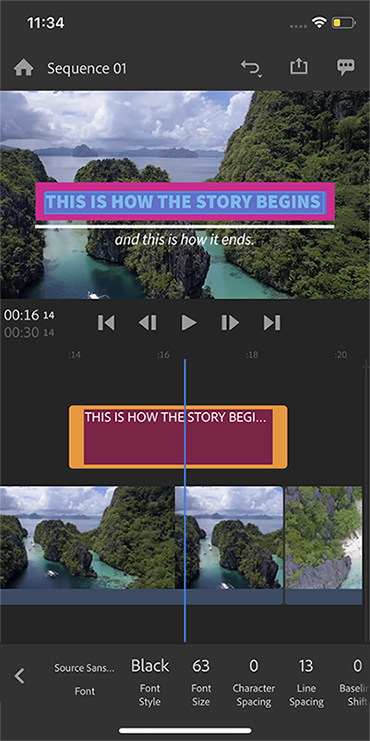 User interface changes for Premiere Rush User interface changes for Premiere Rush