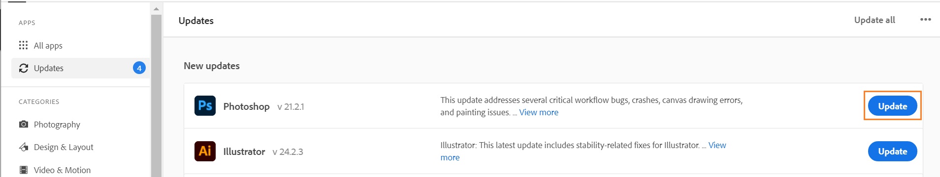 Update Apps To The Latest Release Of Adobe Creative Cloud Unfollow adobe illustrator upgrade to stop getting updates on your ebay feed. adobe creative cloud
