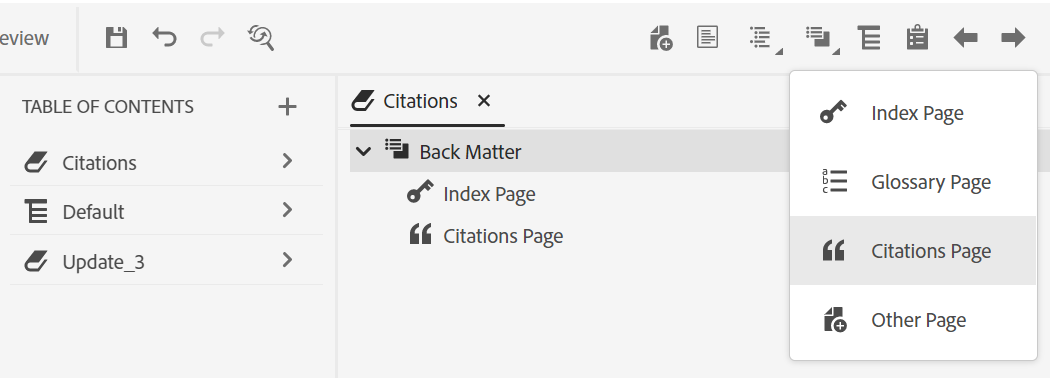 Create and manage a Table of Contents in RoboHelp