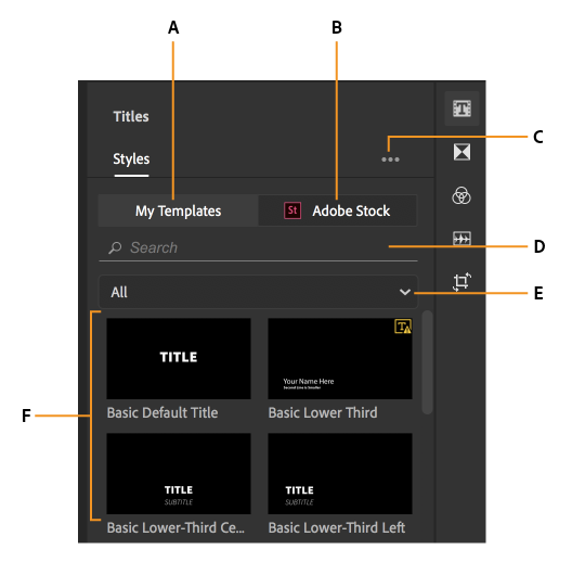 Title panel Title panel
