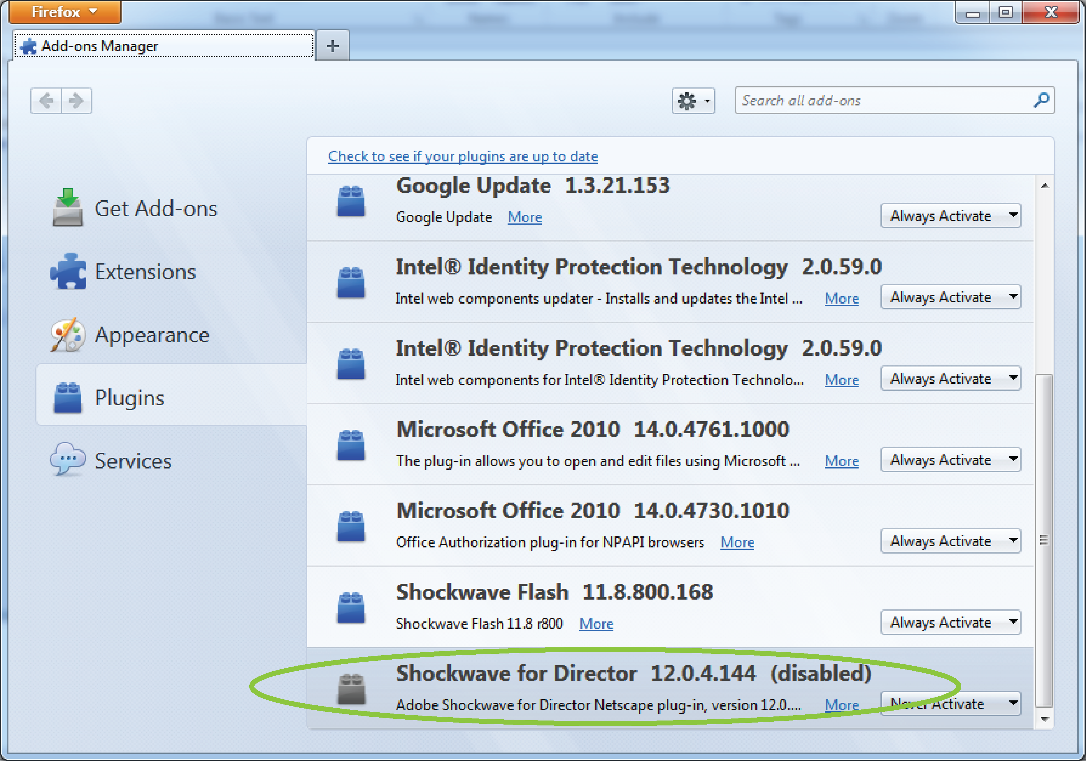 Macromedia Shockwave 8.5 Player