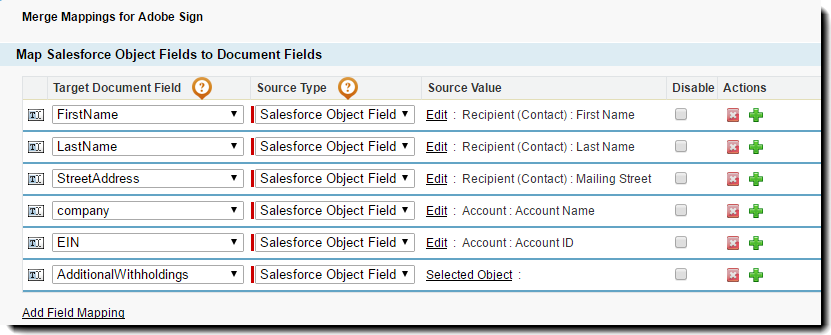 Example Merge Fields Example Merge Fields