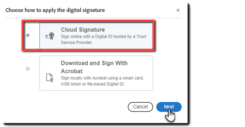 Use digital signatures