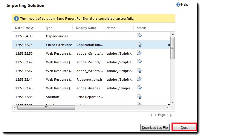 5. Close the import window 5. Close the import window