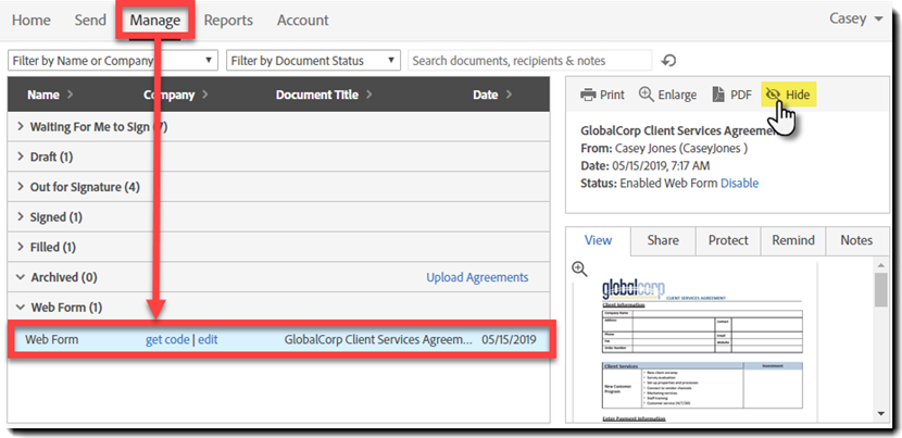 hide_web_form