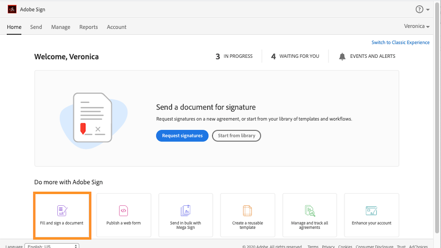 adobe sign and fill online