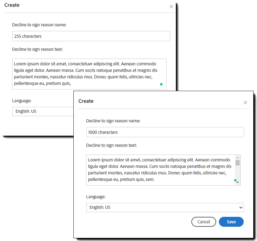 12.0 Decline reasons