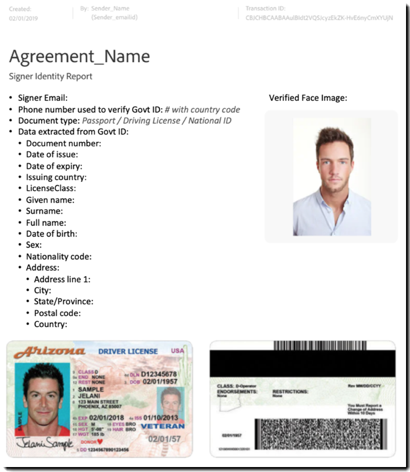 Signer Identity Report