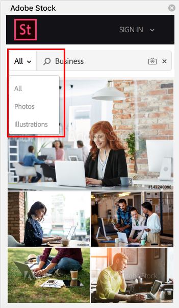 Adobe-Stock-PPT-Add-in_filters