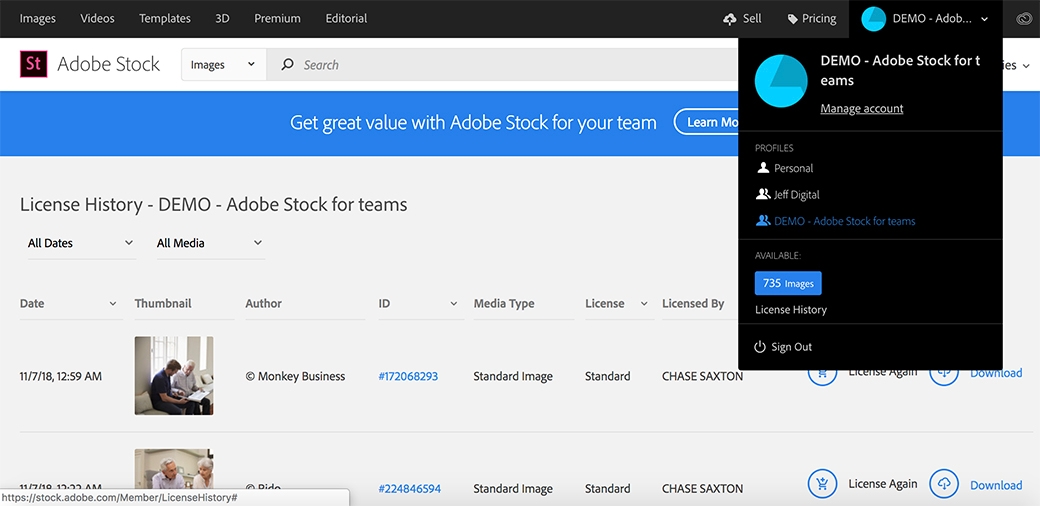 Adobe Stock for Teams - Inspire your team with access to millions of  high-quality stock assets.