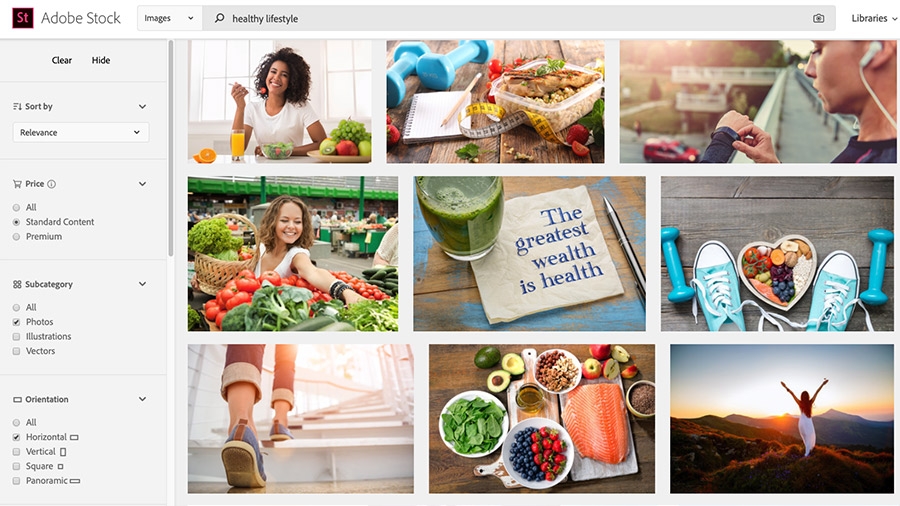 How to find colors in stock images