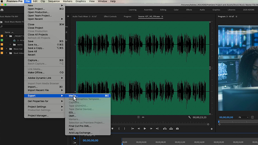 Loop Sound Premiere Pro