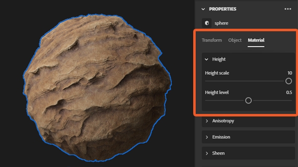 substance designer displacement