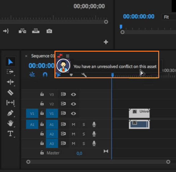 View unresolved conflicts