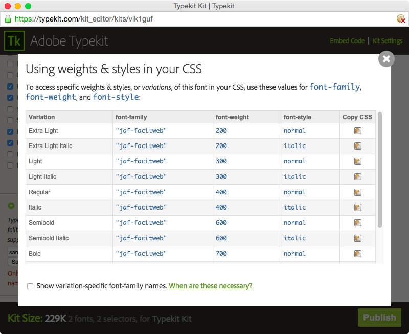 Using weights & styles in your CSS Using weights & styles in your CSS