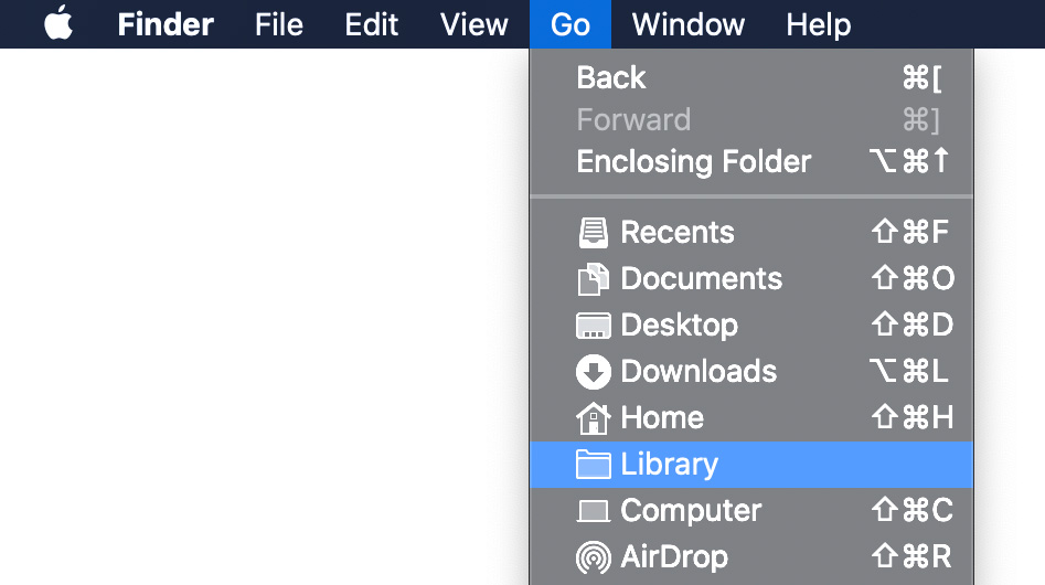 finding library folder on mac