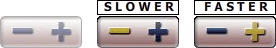Slower and Faster buttons