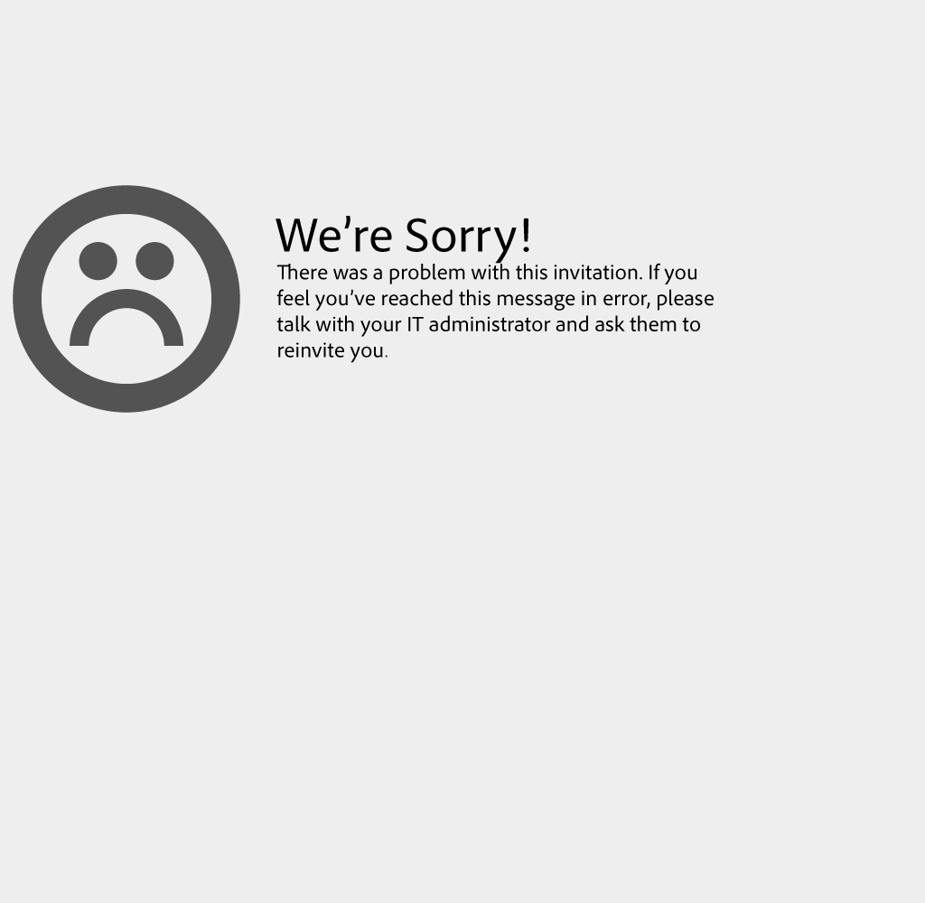 Error: Invalid invite code