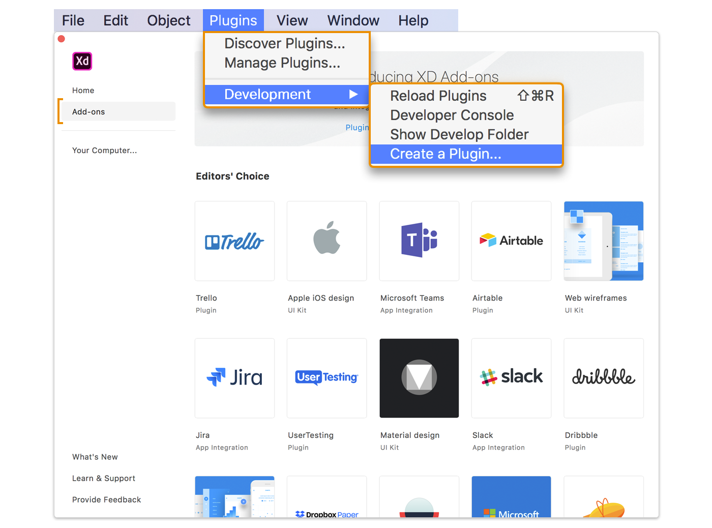 Create plugins Create plugins