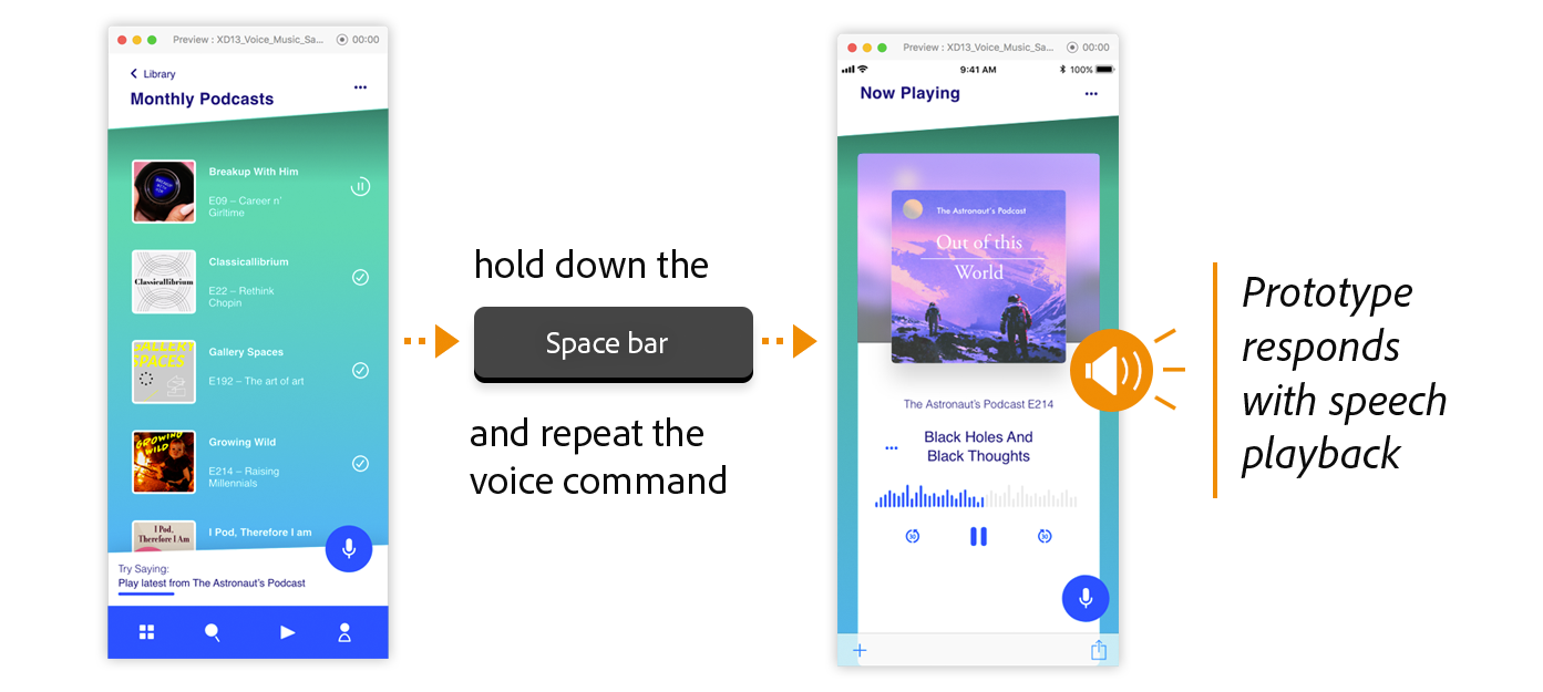 Speach-back-2 voice-commands